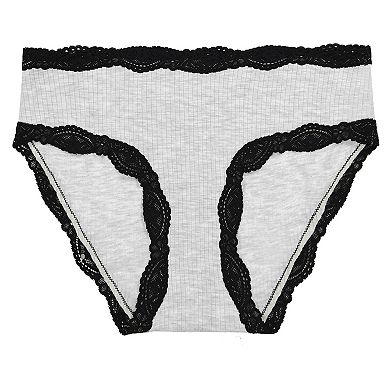Juniors' SO 3-Pack Lace Trim Hipster Panty SO72-117P3