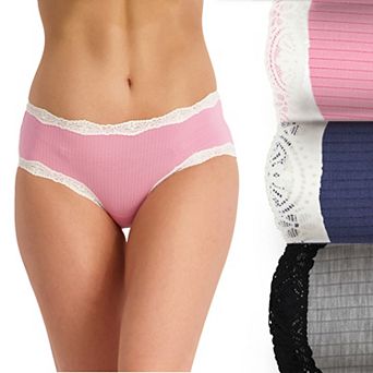 Juniors' SO® 3-Pack Lace Trim Hipster Panty SO72-117P3