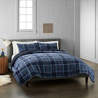 Cuddl Duds® Chenille Plaid Comforter Set with Shams