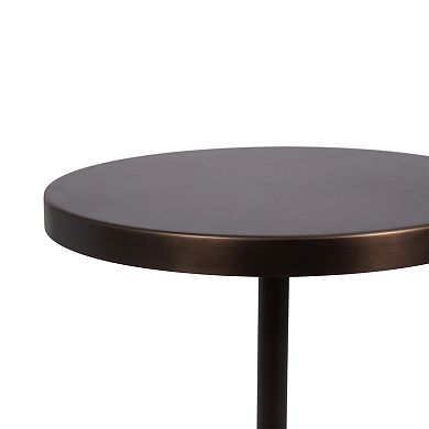 Tira Round Metal Side Table