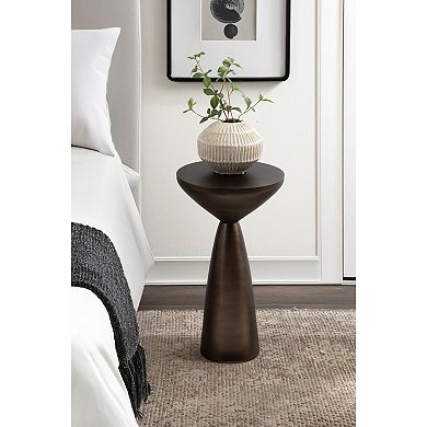 Steeves Metal Round Side Table