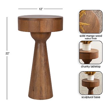 Solbrett Wood Side Table
