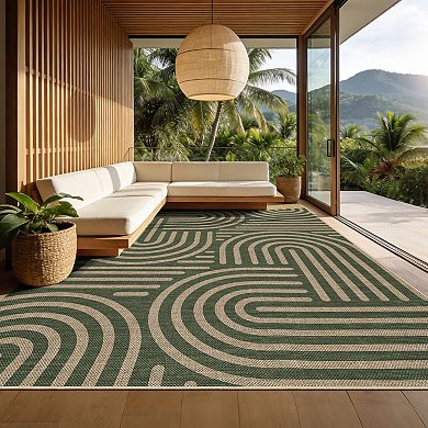 Abstract Area Rug Non Slip Foldable Vacuum Clean Non Shedding Floor Cover for Living Room Laundry