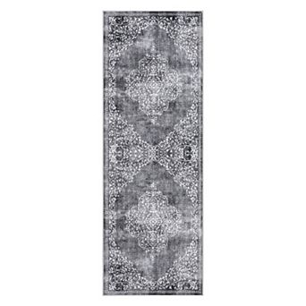 Distressed Vintage Non-Shedding Stain Resistant Area Rug Traditional Carpet for Living Room Bedroom