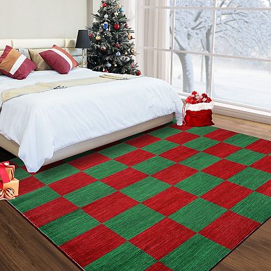 Modern Area Rug Machine Washable Non Shedding Stain Resistant Floor Cover for Living Room Laundry