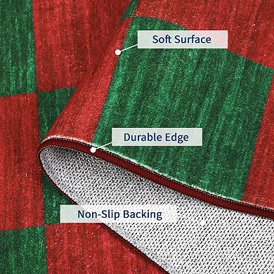 Modern Area Rug Machine Washable Non Shedding Stain Resistant Floor Cover for Living Room Laundry