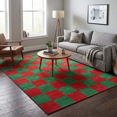 Modern Area Rug Machine Washable Non Shedding Stain Resistant Floor Cover for Living Room Laundry