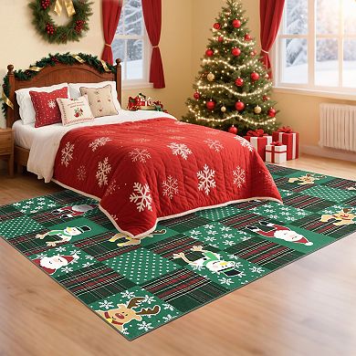 Modern Area Rug Machine Washable Non Shedding Stain Resistant Floor Cover for Living Room Laundry