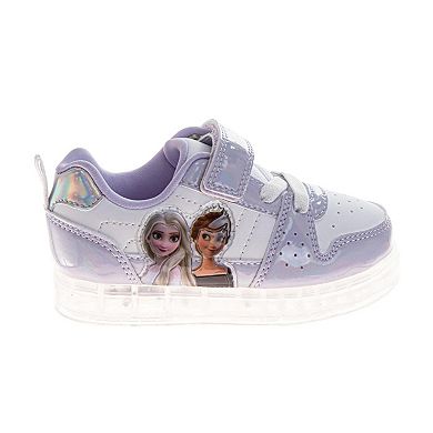 Disney Frozen Girls' Elsa Anna Sparkle Athletic Running Sneakers (Toddler / Little Kid)
