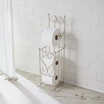 BrylaneHome Scroll Toilet Paper Holder