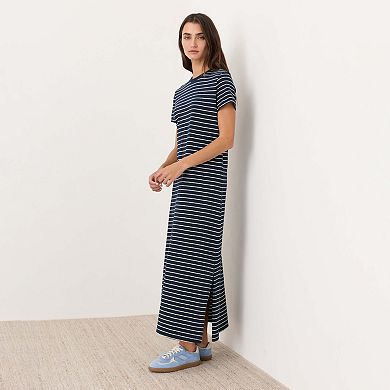 Organic Cotton Slub Easy Tee Maxi Dress