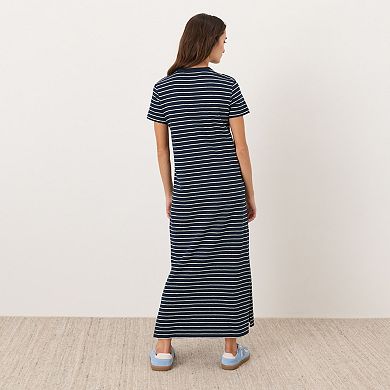 Organic Cotton Slub Easy Tee Maxi Dress