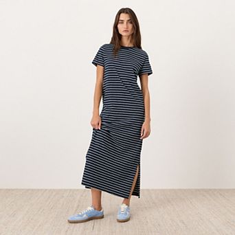 Organic Cotton Slub Easy Tee Maxi Dress