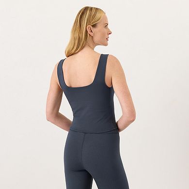 On The Go-To Square Neck Tank Made with Organic Cotton