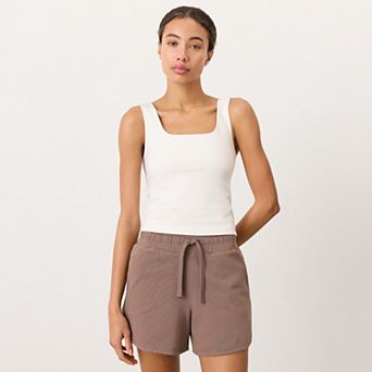 On The Go-To Square Neck Tank Made with Organic Cotton