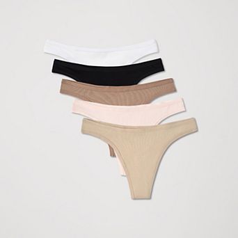 Everyday Classic Thong 5-Pack Made with Organic Cotton