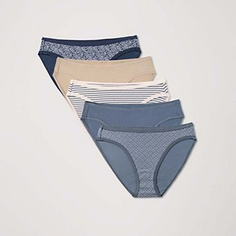 Everyday Classic Fit Bikini 5-Pack Made with Organic Cotton