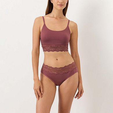 Lace Waist Brief 3-Pack Made with Organic Cotton