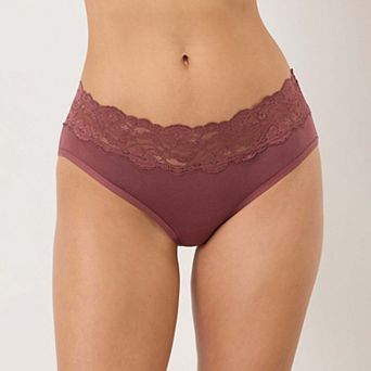 Lace Waist Brief 3-Pack Made with Organic Cotton