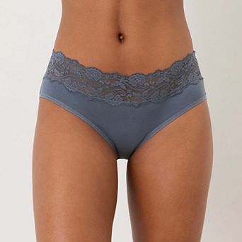 Lace Waist Brief 3-Pack Made with Organic Cotton