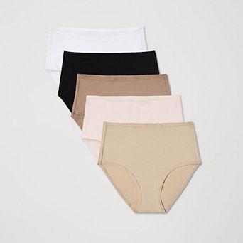 Everyday High Rise Brief 5-Pack Made with Organic Cotton
