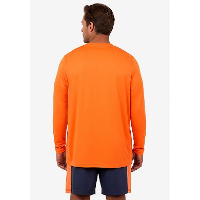 KingSize Men's Big & Tall Cling-Free Long Sleeve Swim Top