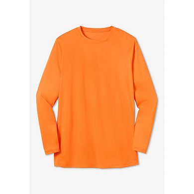 KingSize Men's Big & Tall Upf 50 Long Sleeve Swim Top