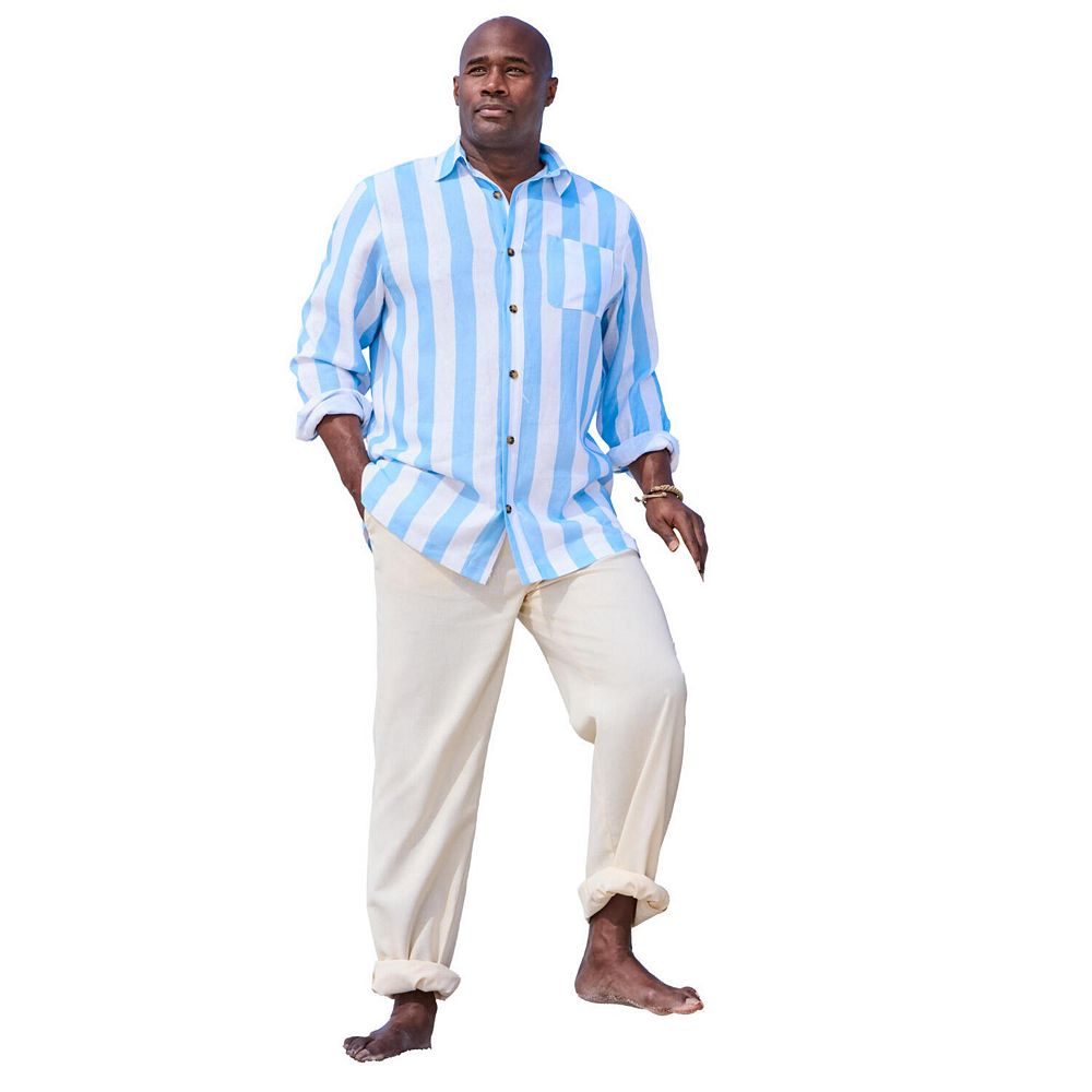 KingSize Men's Big & Tall Classic Linen Pants