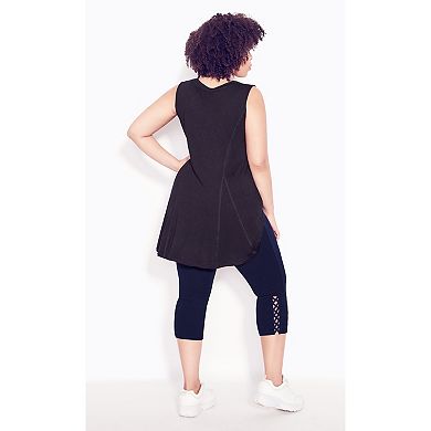 Avenue Women's Plus Size Cross Hem Legging