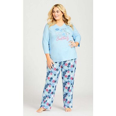 Avenue Women's Plus Size Cocktails Sleep Top