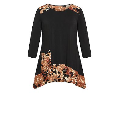 Avenue Women's Plus Size Shari Print Tunic