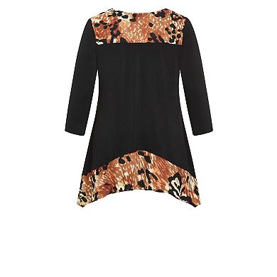 Avenue Women's Plus Size Shari Print Tunic