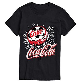 Big & Tall Coca-Cola Soccer Cap Short Sleeve Graphic Tee