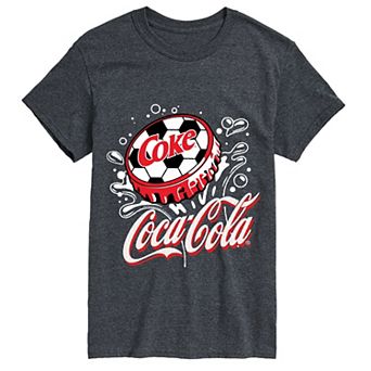 Big & Tall Coca-Cola Soccer Cap Short Sleeve Graphic Tee