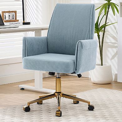 Merax High End Ergonomic Office Chair Metal Plated Base with Memory Foam Cushion