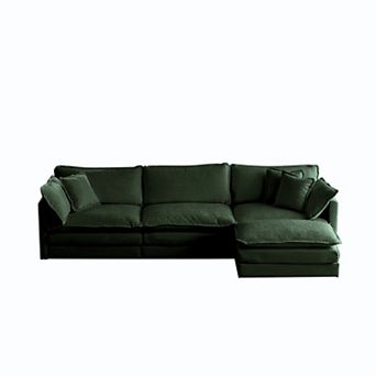 Merax Free Combination Comfy Upholstery Modular Oversized L Shaped Sectional Sofa