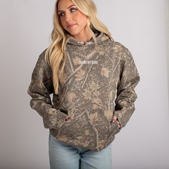 Embroidered Country Girl - Camo Hoodie