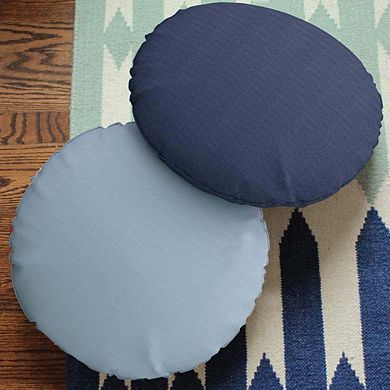 Covers&All Round Pillow Cover, Weather & UV Resistant Water Repellant Protector with Zippers