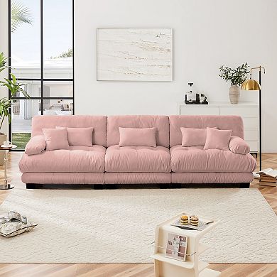 Merax 3Seater Sectional Sofa Modular Deep Seat Sofa Couch