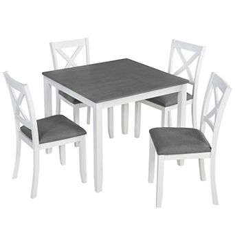 Merax 5 pc Modern 4Person Dining Table Set