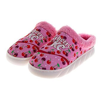 CocaCola Cherry COKE Casual Slippers for Women Cozy SoftLined Warm Indoor Comfort Shoes (Adult)