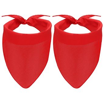 2 pc Dog Scarf Sublimation Bib Heat Transfer Triangle DIY Solid Cotton Scarf Washable