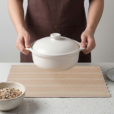 Rustic Placemats Set of 4 Rectangular Cotton Blend Mats for Table Decor Washable Mat 15.7x11.8 inch