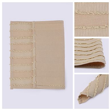 Rustic Placemats Set of 4 Rectangular Cotton Blend Mats for Table Decor Washable Mat 15.7x11.8 inch