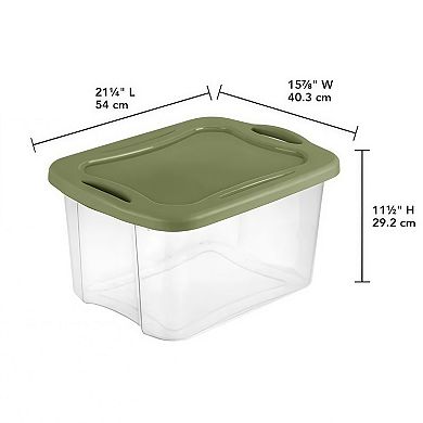 2-Pack 40 Quart EZ Carry Plastic Storage Bins with Full-Grip Handles