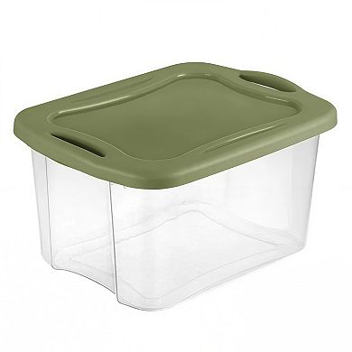 2-Pack 40 Quart EZ Carry Plastic Storage Bins with Full-Grip Handles