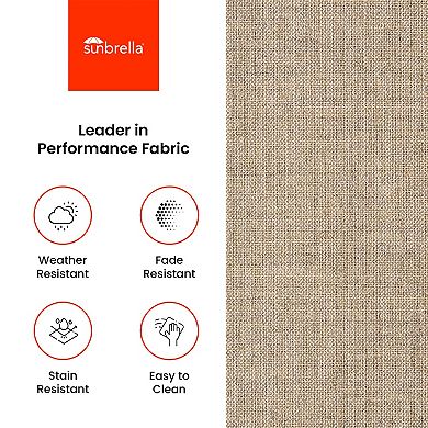 Covers&All Sunbrella 22"x 24" Outdoor Seat & Back Cushion, Set of 3, 5" Thick Foam Patio Cushions