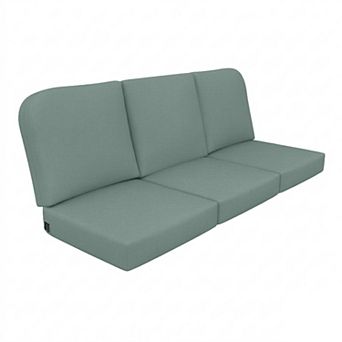 Covers&All Sunbrella 22"x 24" Outdoor Seat & Back Cushion, Set of 3, 5" Thick Foam Patio Cushions