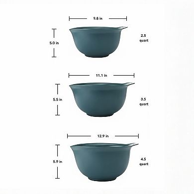 Agave 11-pc. Plastic Nesting Mixing & Prep Bowl Set