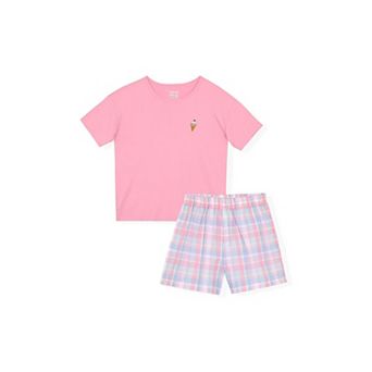 Sleep On It Girls Boxer Shorts PJ Set